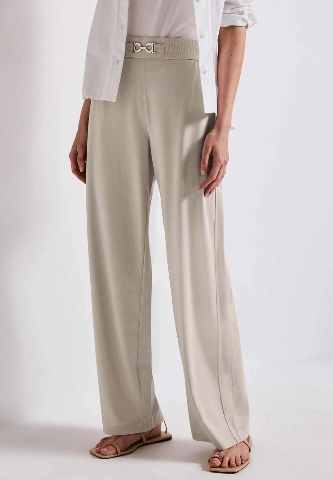 Wide leg Shine with Buckle, silkstone white 16769 Bild 4