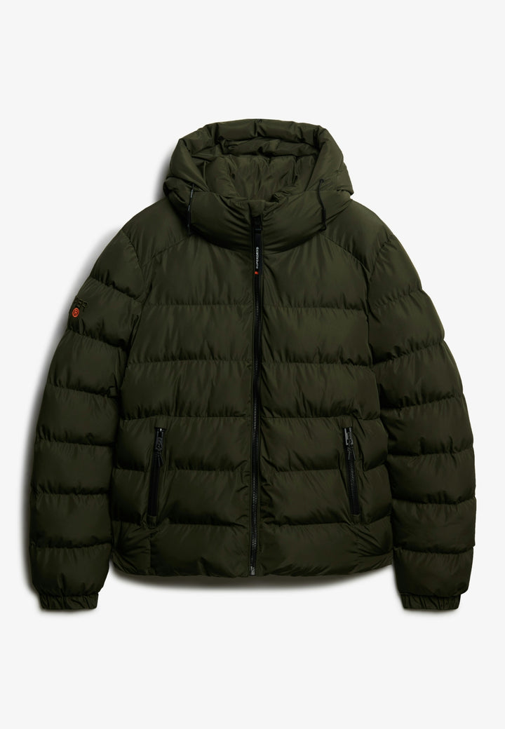 HOODED SPORTS PUFFER JACKET, Army Khaki/Army Khaki H1Q Bild 10