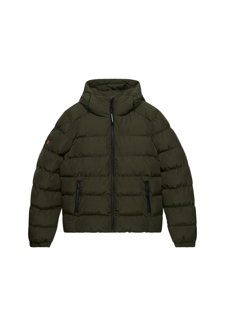 HOODED SPORTS PUFFER JACKET, Army Khaki/Army Khaki H1Q Bild 3