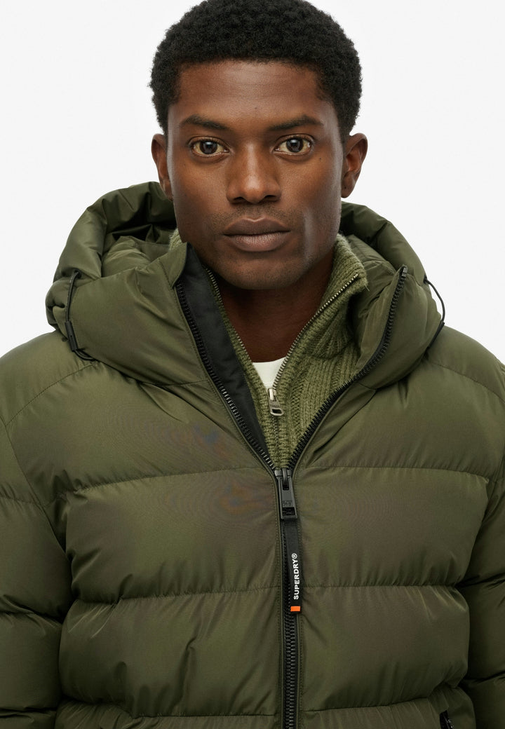 HOODED SPORTS PUFFER JACKET, Army Khaki/Army Khaki H1Q Bild 5