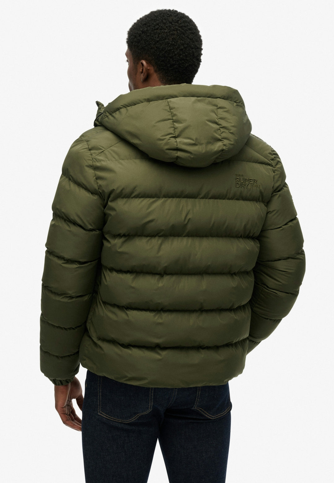 HOODED SPORTS PUFFER JACKET, Army Khaki/Army Khaki H1Q Bild 9