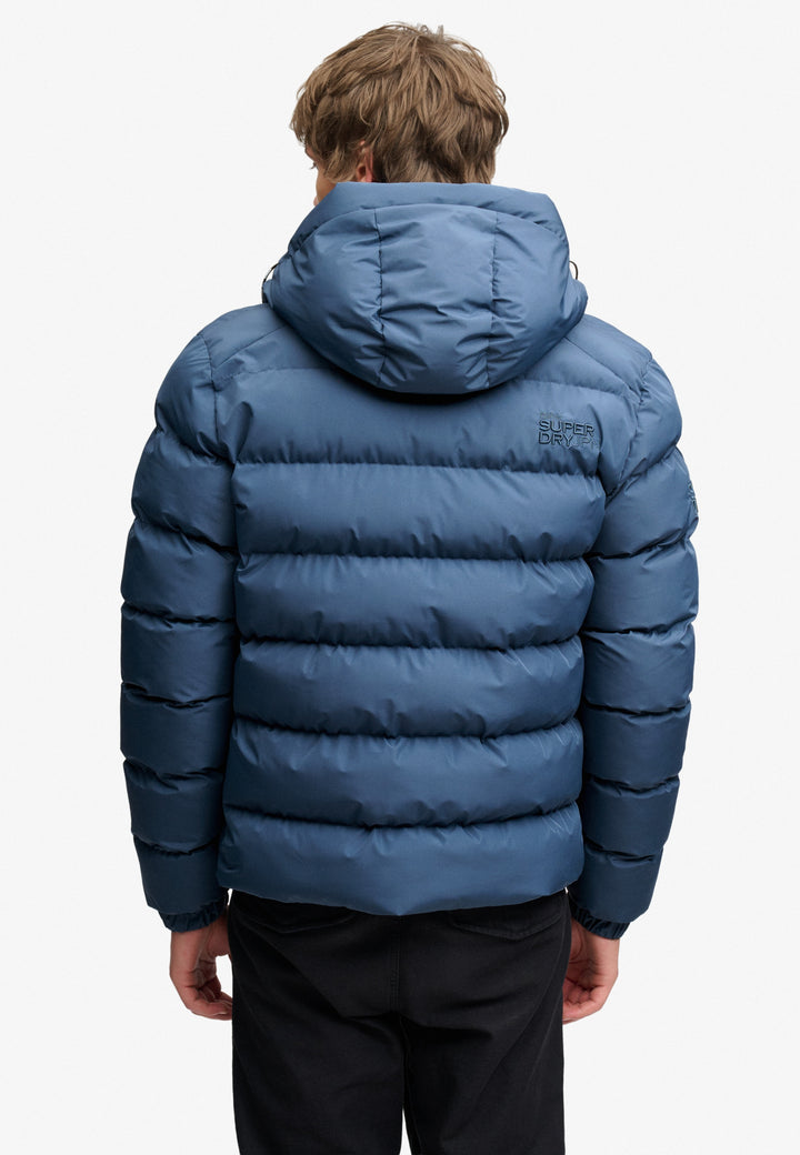 HOODED SPORTS PUFFER JACKET, Altitude Blue L5N Bild 9
