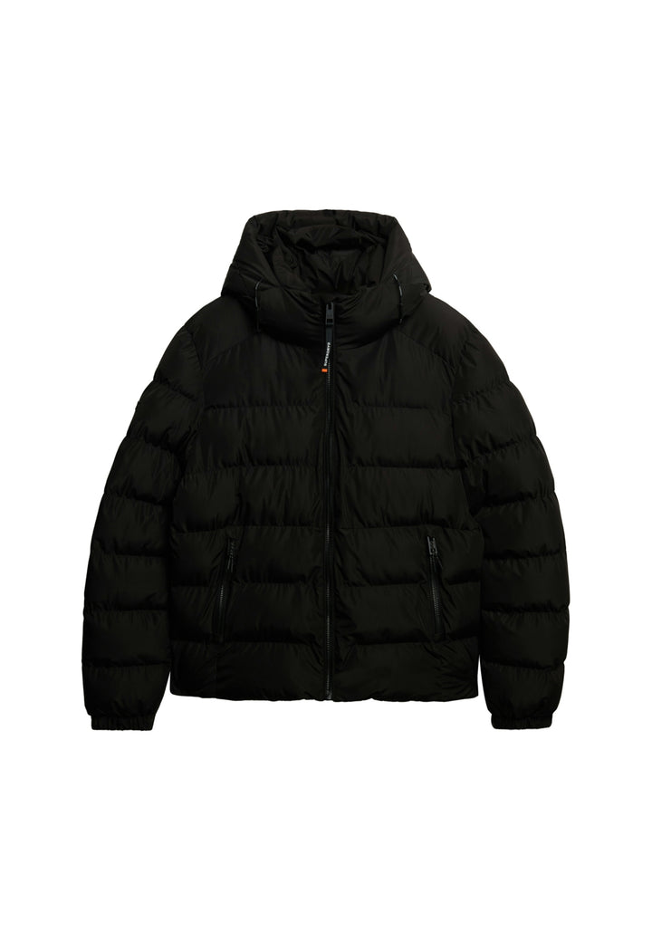 HOODED SPORTS PUFFER JACKET, Black/Black 16A Bild 13
