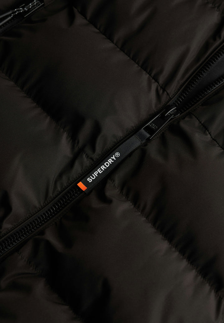 HOODED SPORTS PUFFER JACKET, Black/Black 16A Bild 14