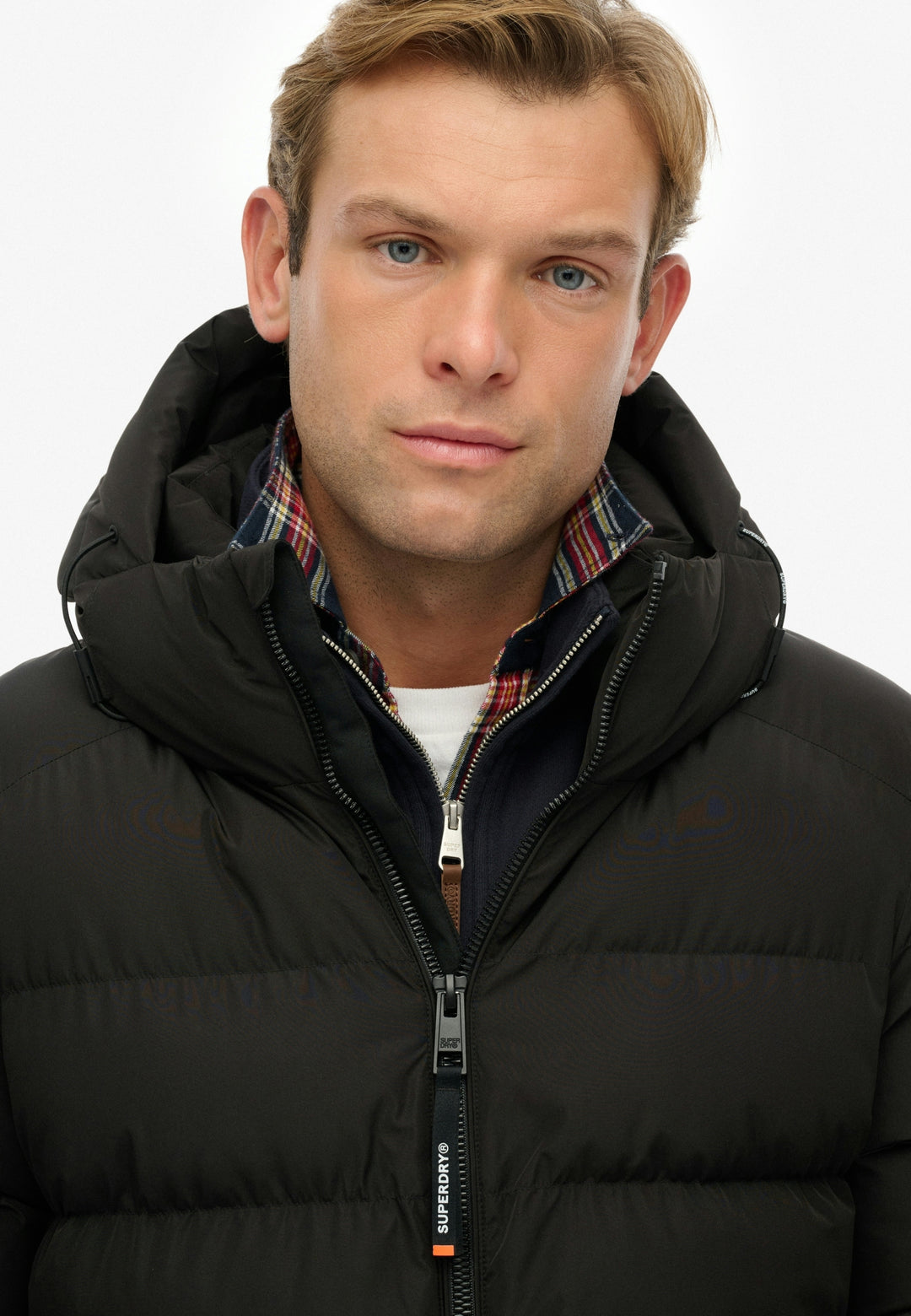 HOODED SPORTS PUFFER JACKET, Black/Black 16A Bild 15