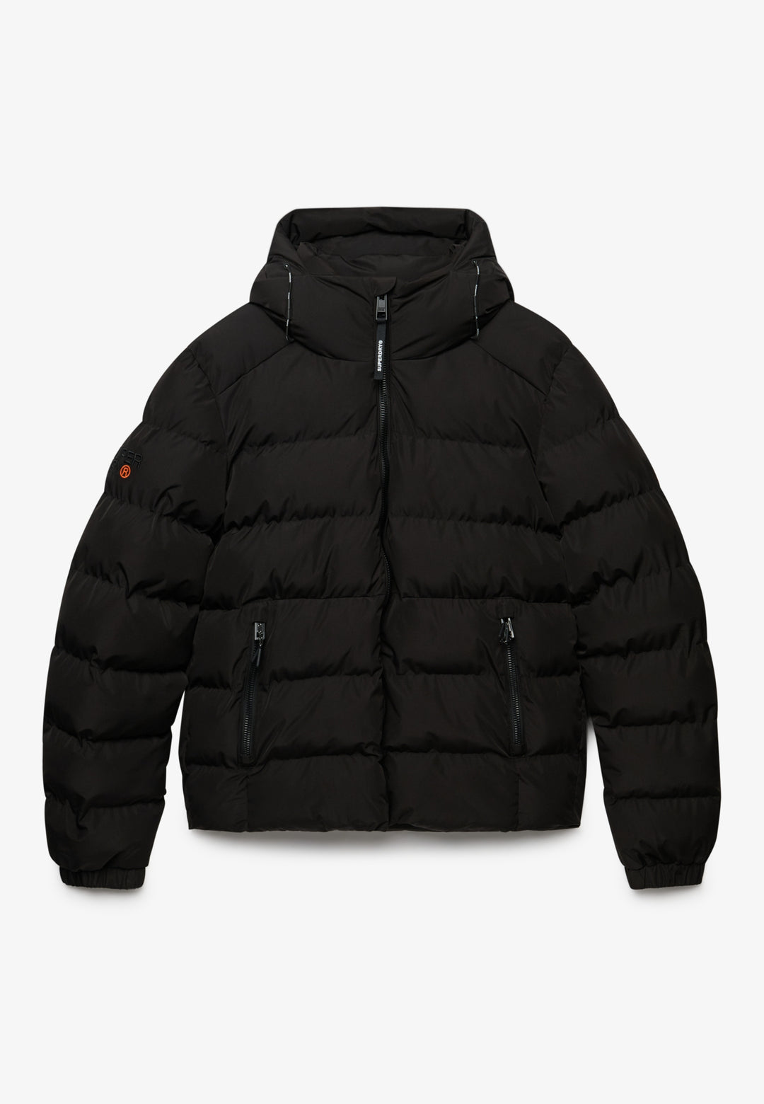 HOODED SPORTS PUFFER JACKET, Black/Black 16A Bild 3