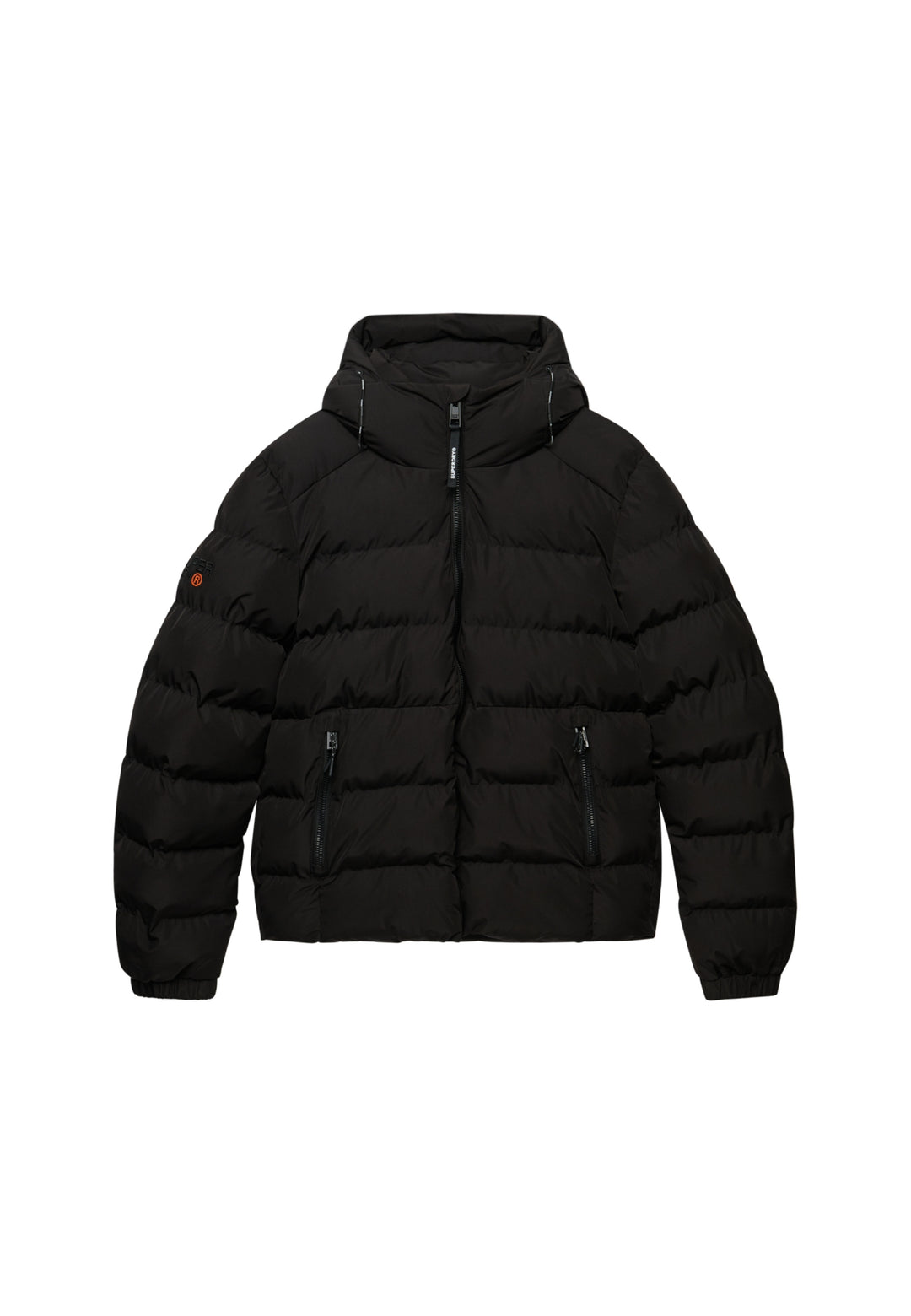 HOODED SPORTS PUFFER JACKET, Black/Black 16A Bild 4