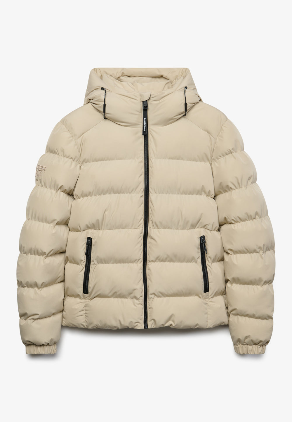 HOODED SPORTS PUFFER JACKET, Climbing Chalk L5O Bild 2