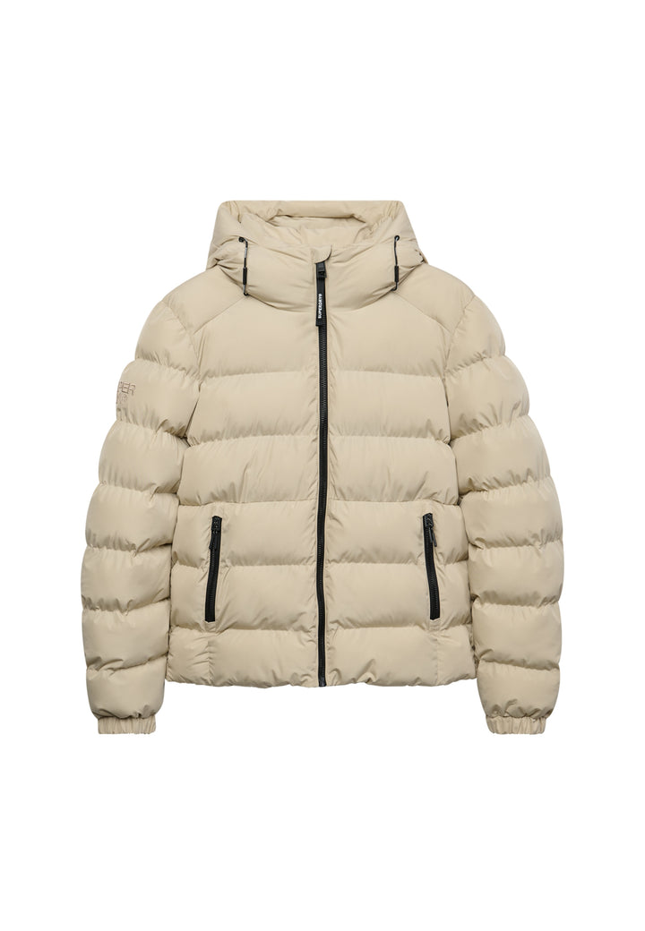 HOODED SPORTS PUFFER JACKET, Climbing Chalk L5O Bild 3