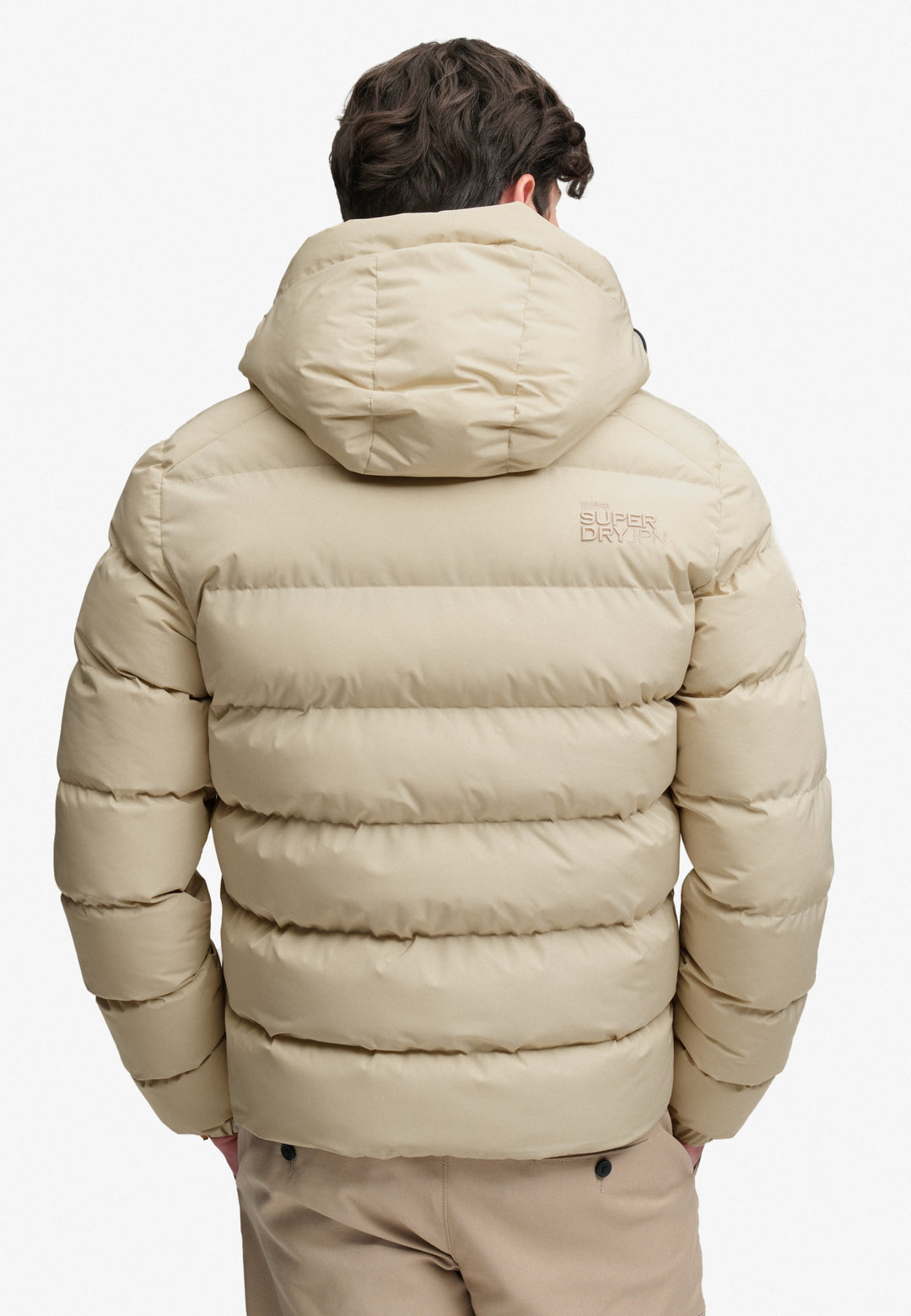 HOODED SPORTS PUFFER JACKET, Climbing Chalk L5O Bild 9