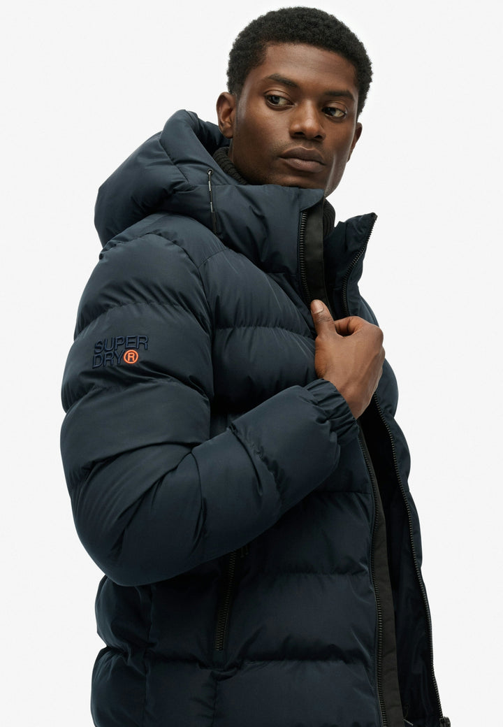 HOODED SPORTS PUFFER JACKET, Eclipse Navy/Eclipse Navy D9W Bild 8