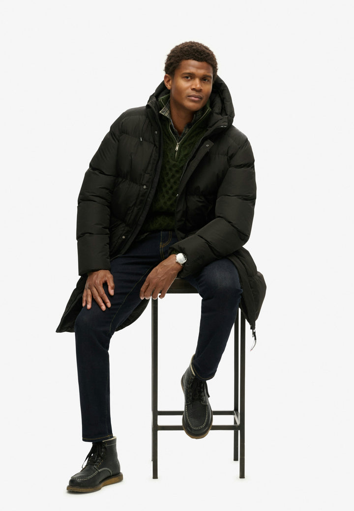 HOODED SPORTS PUFFER MID JKT, Black 02A Bild 14