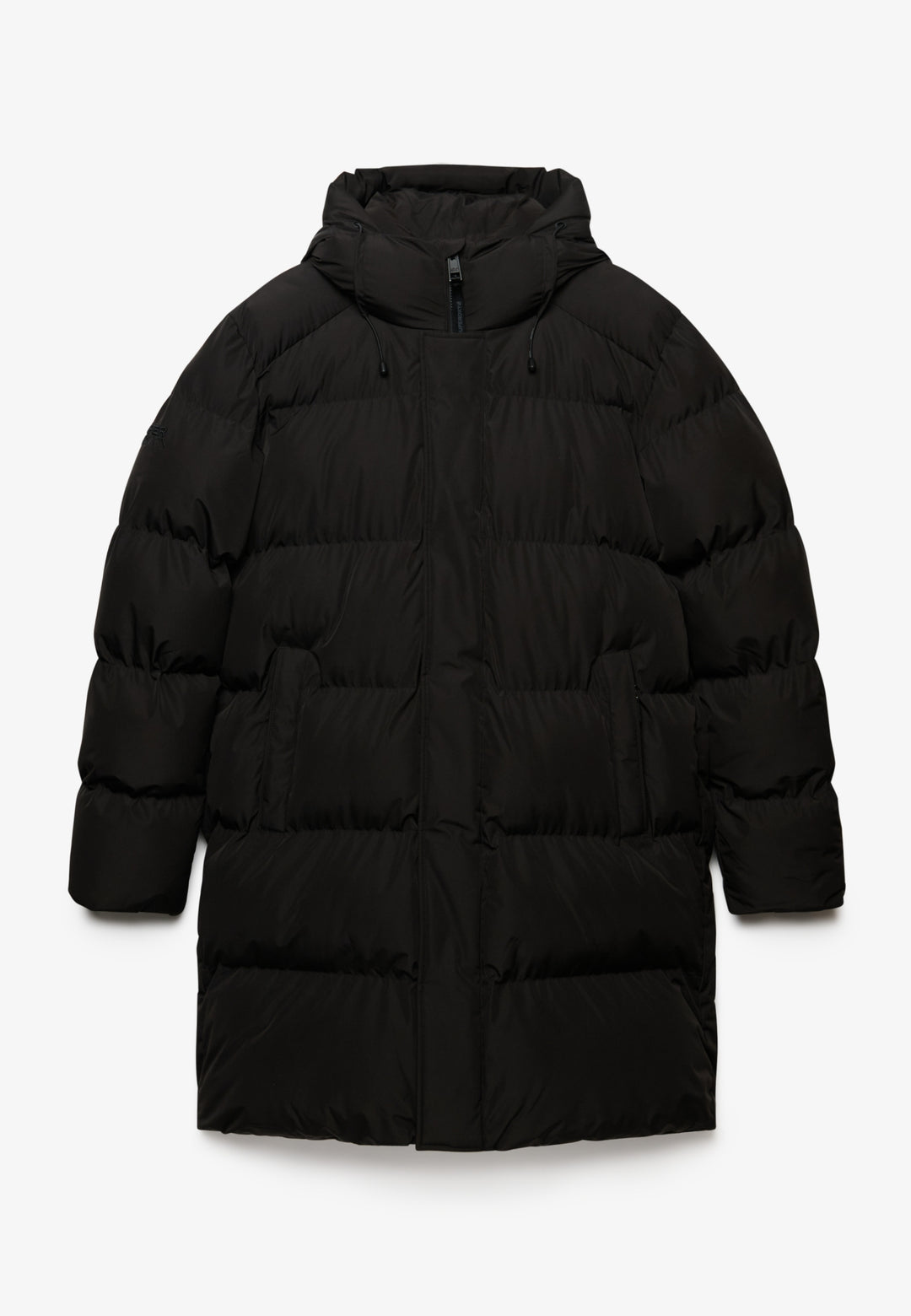 HOODED SPORTS PUFFER MID JKT, Black 02A Bild 3