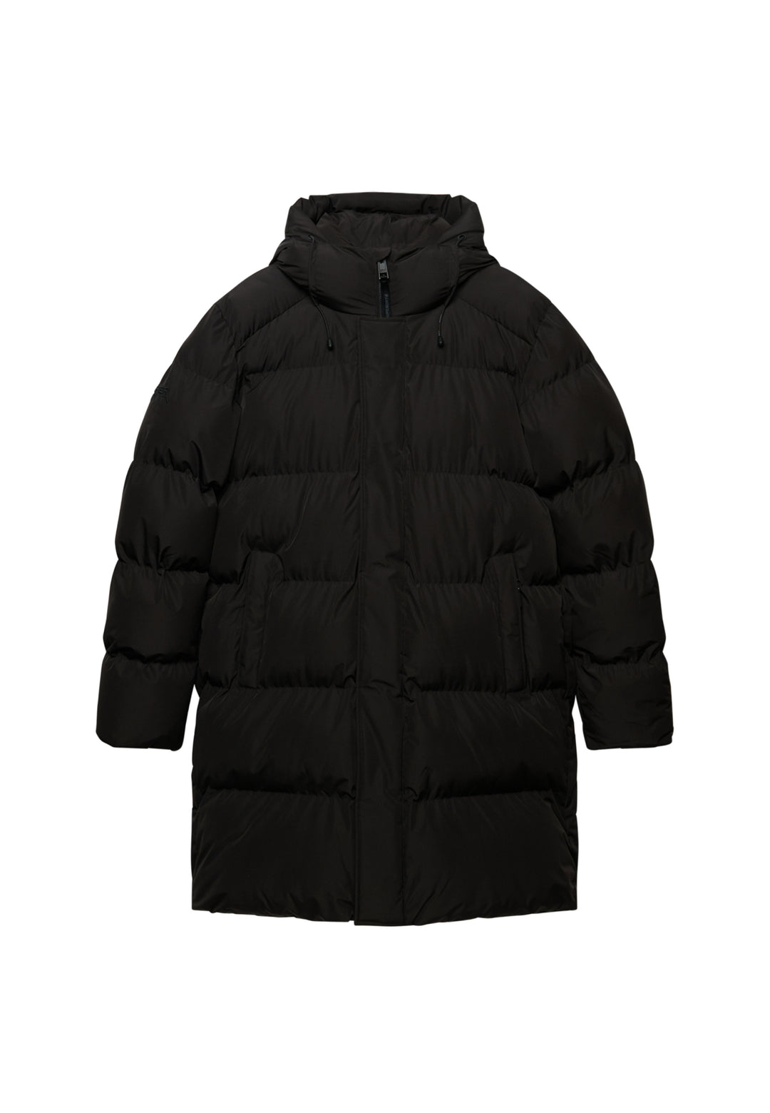 HOODED SPORTS PUFFER MID JKT, Black 02A Bild 4