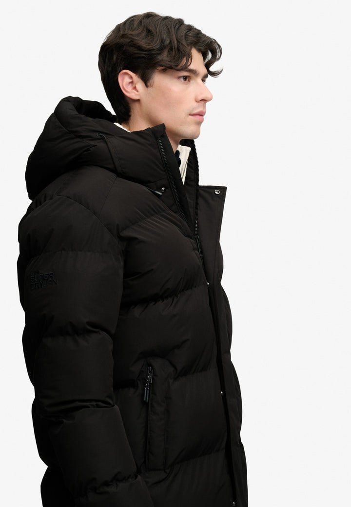 HOODED SPORTS PUFFER MID JKT, Black 02A Bild 6