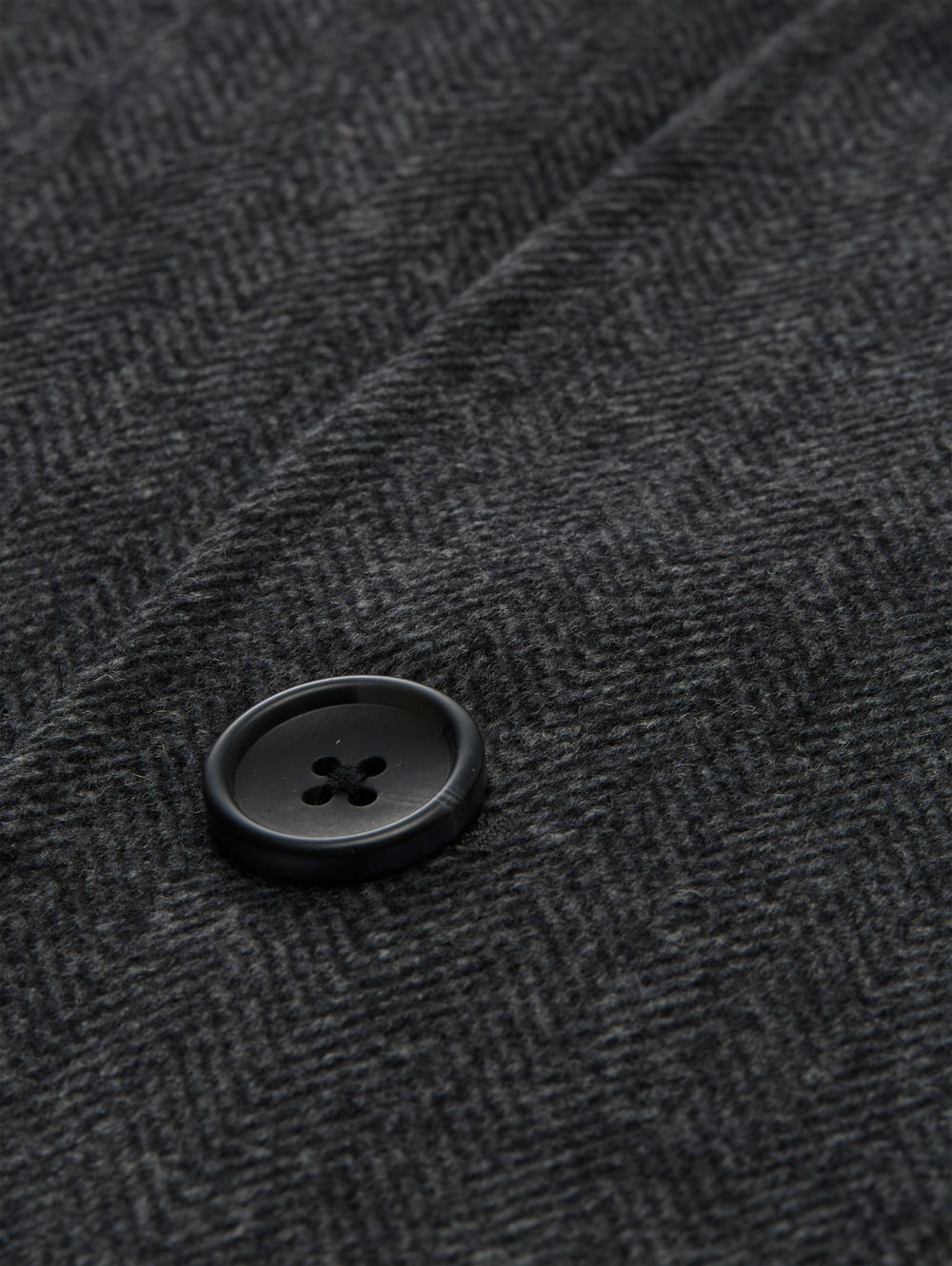 2 in 1 wool coat, dark grey black herringbone 30500 Bild 2