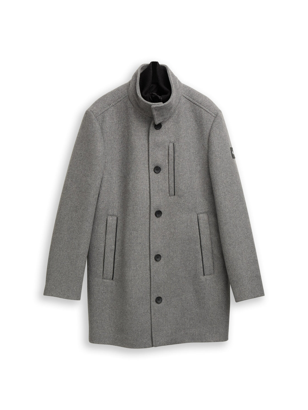 2 in 1 wool coat, light stone grey wool twill 30507 Bild 1