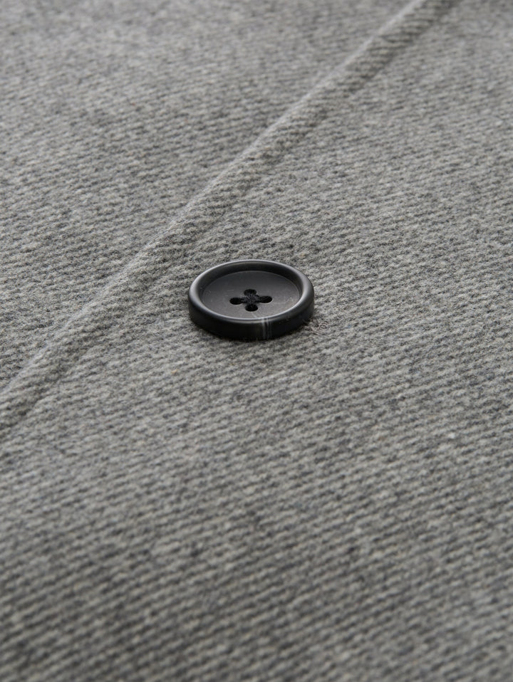 2 in 1 wool coat, light stone grey wool twill 30507 Bild 2