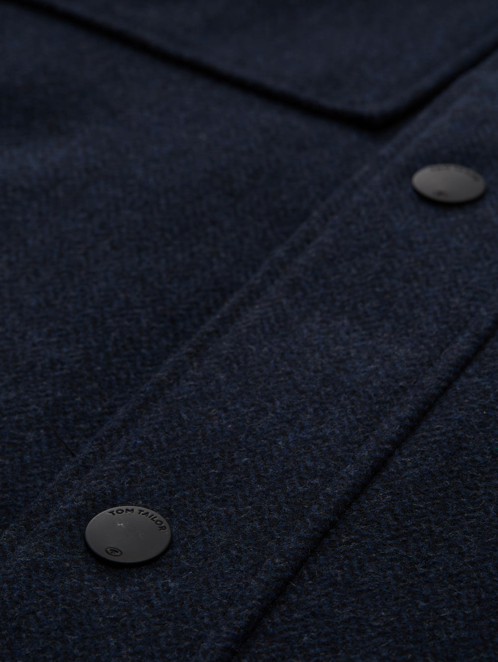 2 in 1 wool jacket, blue small herringbone 32530 Bild 2