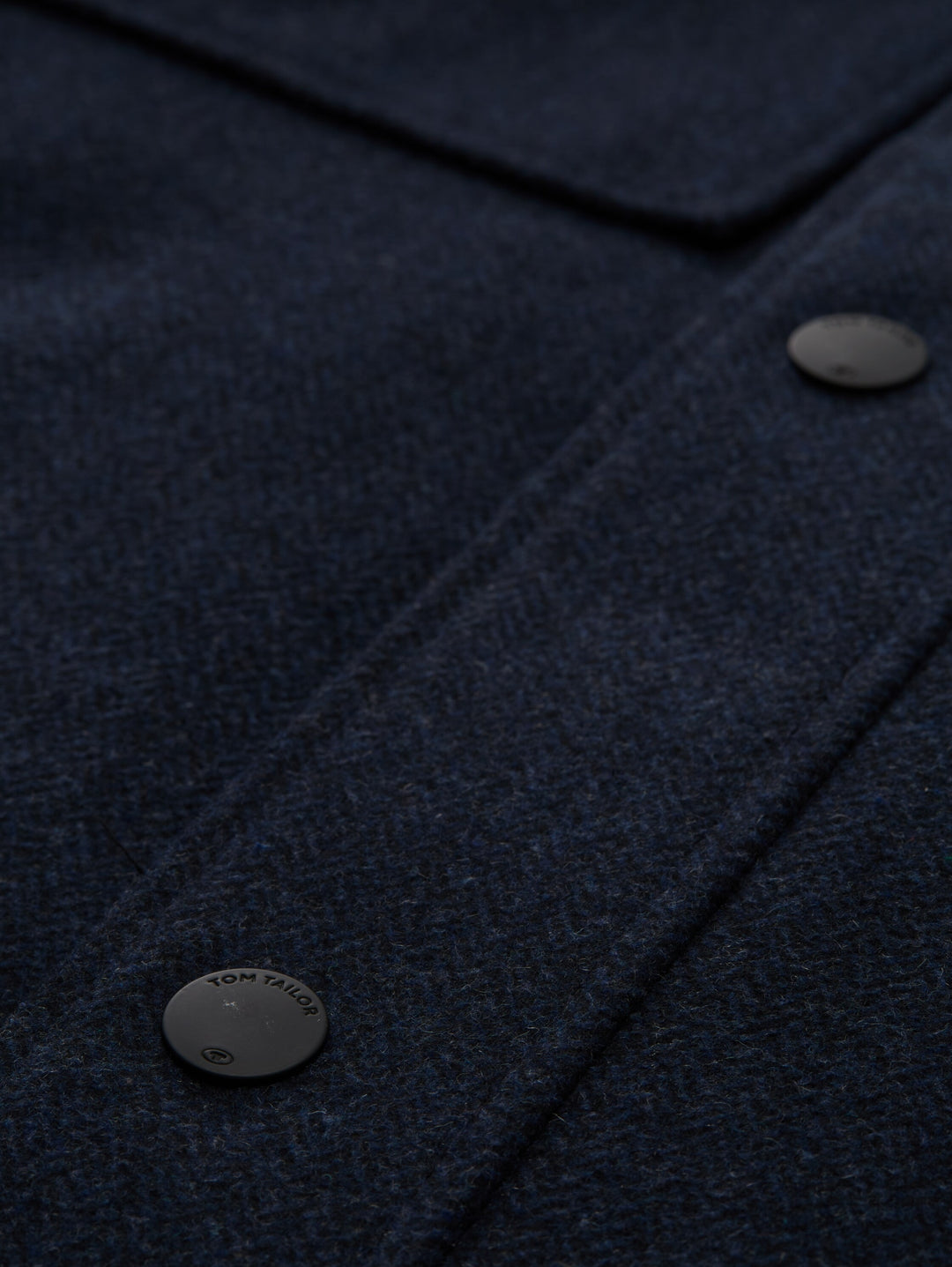 2 in 1 wool jacket, blue small herringbone 32530 Bild 2