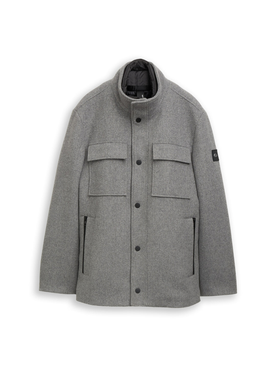 2 in 1 wool jacket, light stone grey wool twill 30507 Bild 1