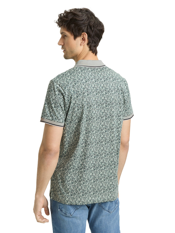allover printed polo, mint round design 39484 Bild 4