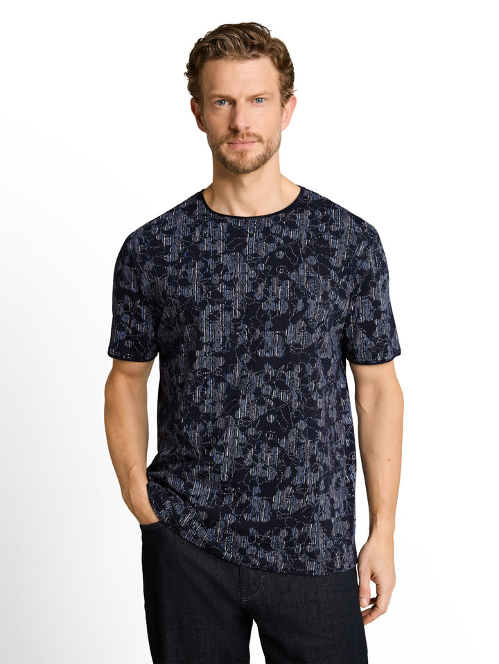 allover printed t-shirt, navy irregular design 40193 Bild 11