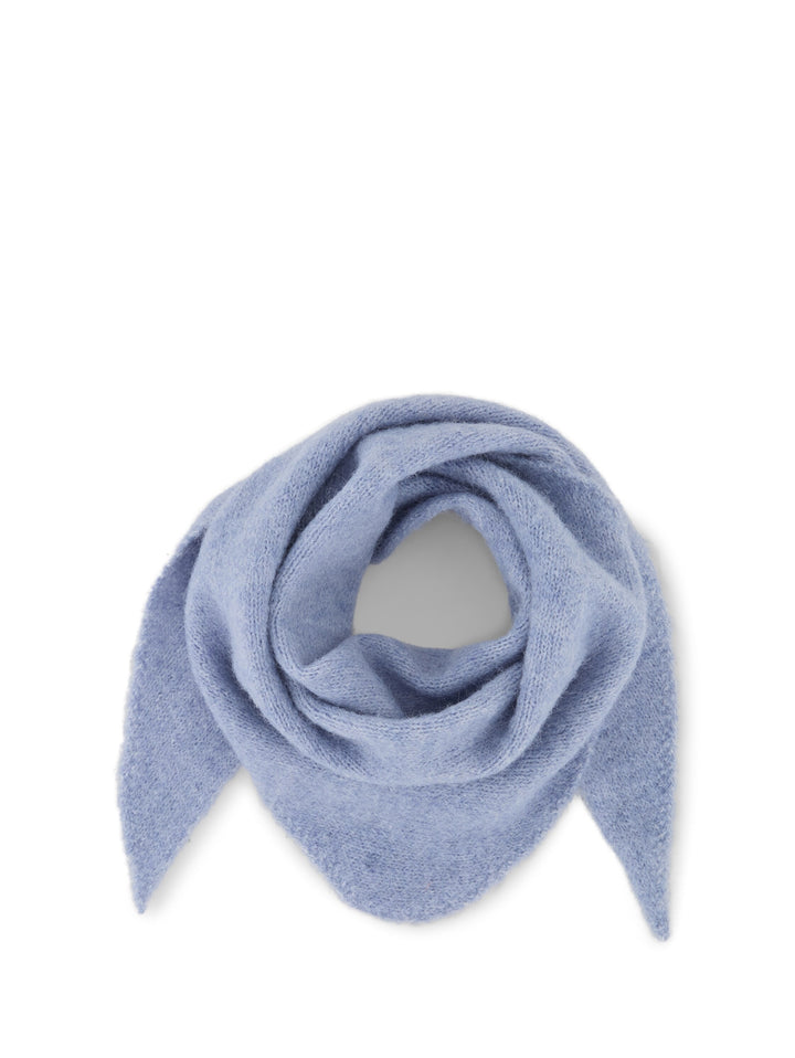 alpaca blend triangel scarf, fern blue melange 25715 Bild 1