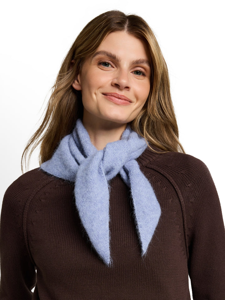 alpaca blend triangel scarf, fern blue melange 25715 Bild 2