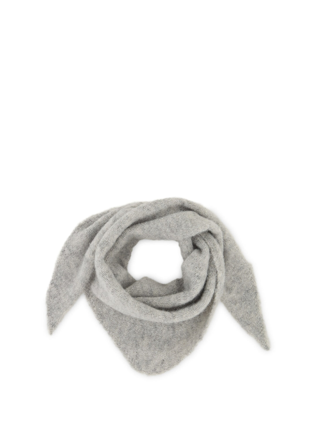alpaca blend triangel scarf, soft grey melange 40730 Bild 1