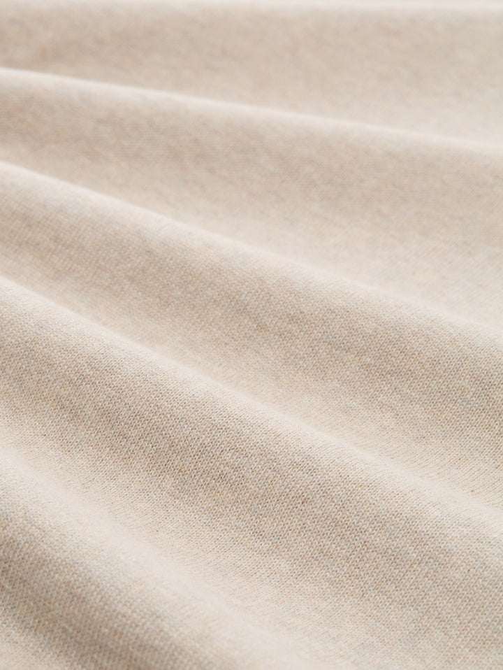 basic crewneck knit, cashew beige melange 38310 Bild 2