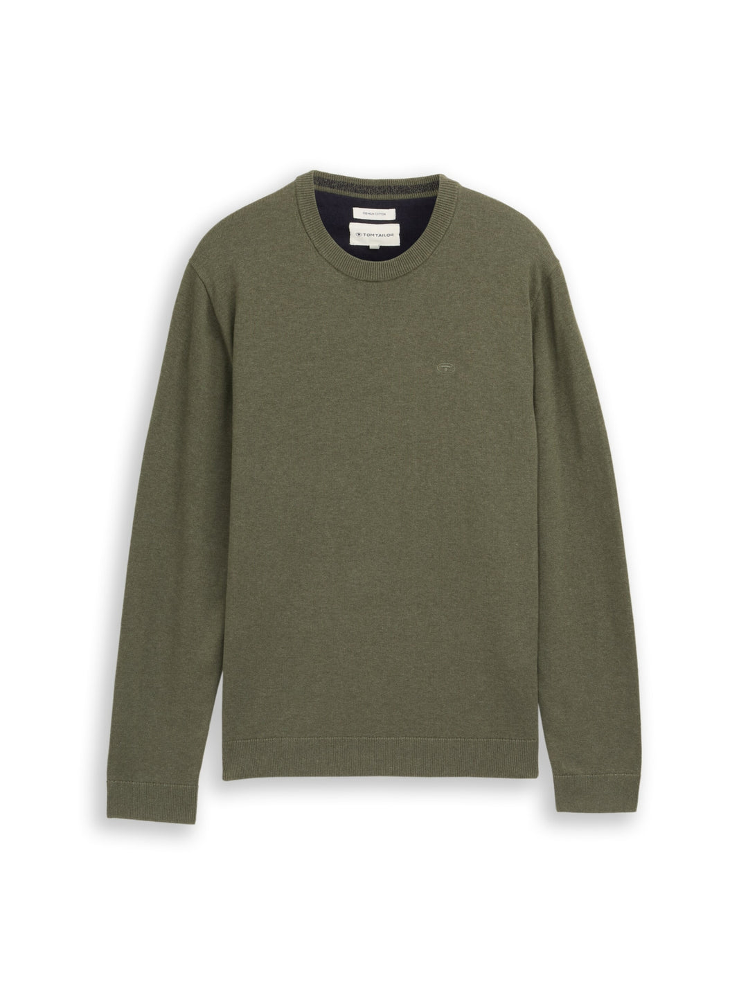 basic crewneck knit, tea leaf melange 39401 Bild 1