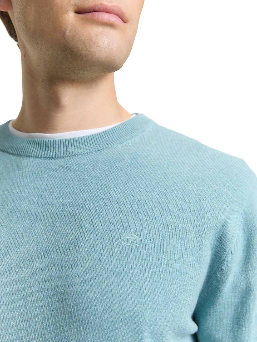 basic crewneck knit, tourmaline melange 39104 Bild 5