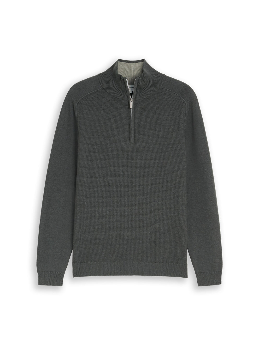 basic knit troyer, darkest olive melange 40543 Bild 1