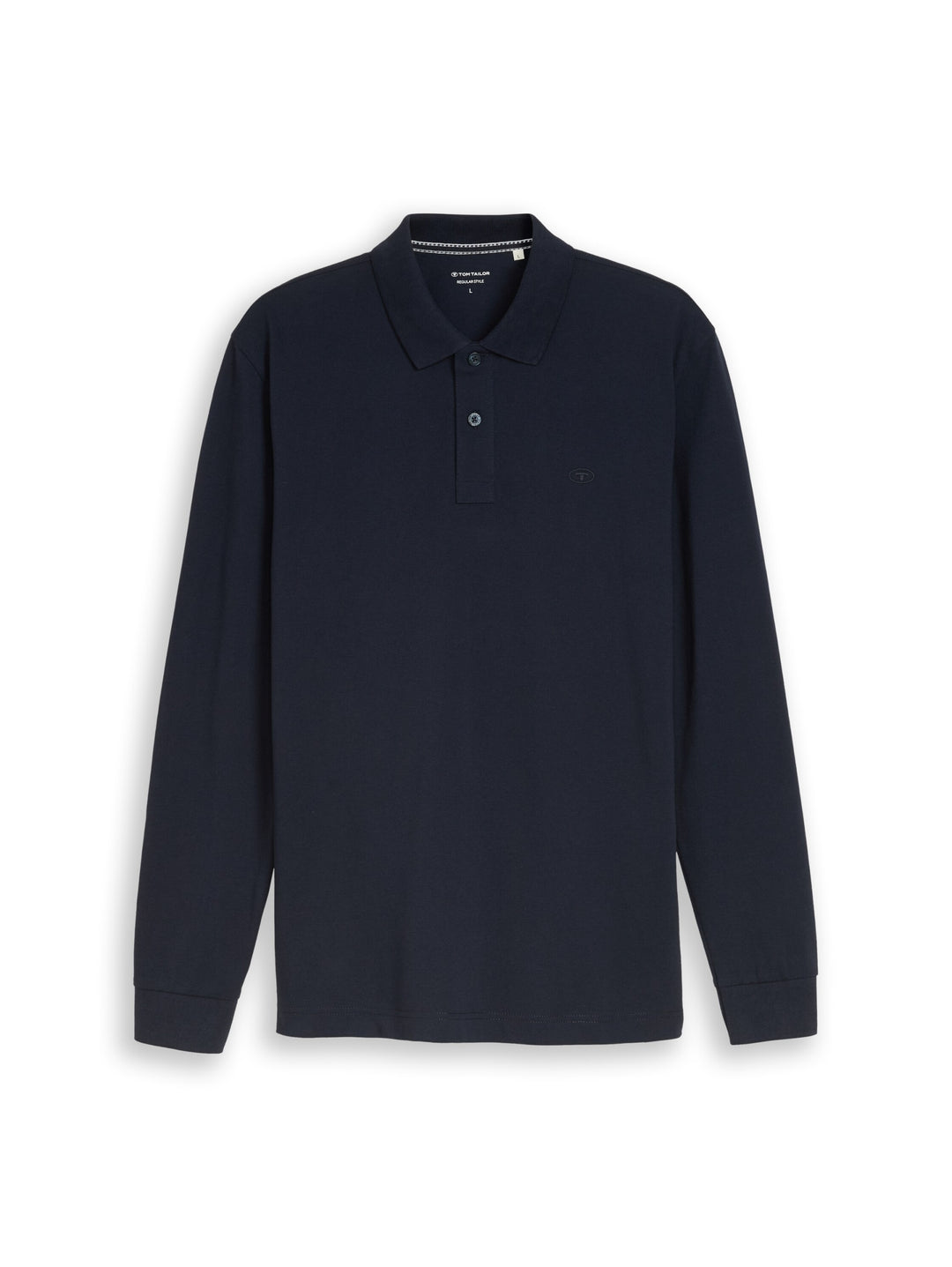 basic longsleeve polo, sky captain blue 10668 Bild 7