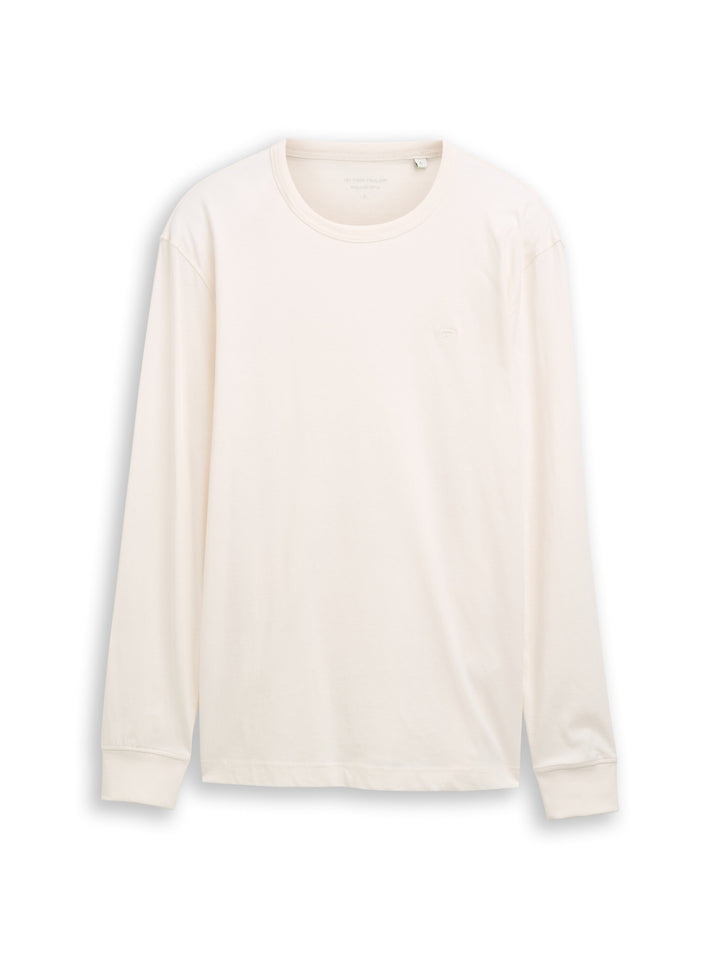 basic longsleeve t-shirt, Gardenia White 10348 Bild 1