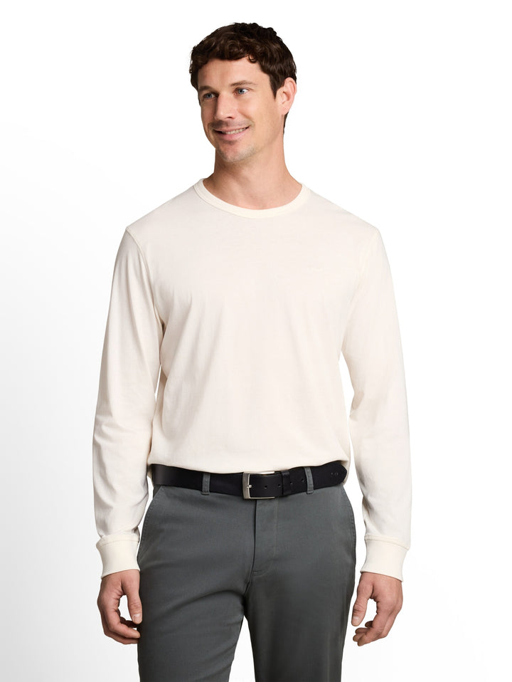 basic longsleeve t-shirt, Gardenia White 10348 Bild 9