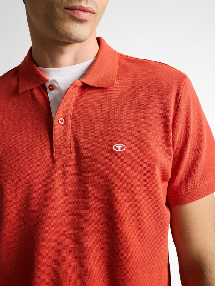 basic polo with contrast, Chili Orange 11214 Bild 10