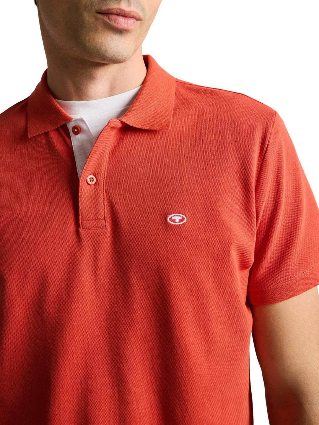 basic polo with contrast, Chili Orange 11214 Bild 6