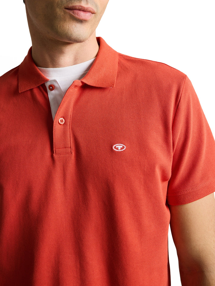 basic polo with contrast, Chili Orange 11214 Bild 6