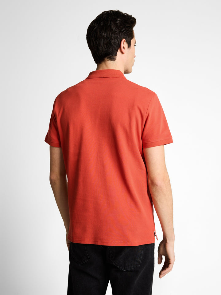 basic polo with contrast, Chili Orange 11214 Bild 8