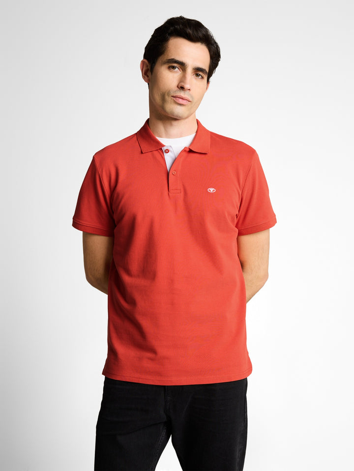 basic polo with contrast, Chili Orange 11214 Bild 9