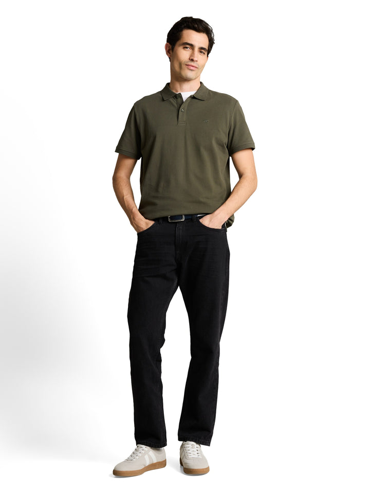 basic polo with contrast, deep leaf green 26543 Bild 3