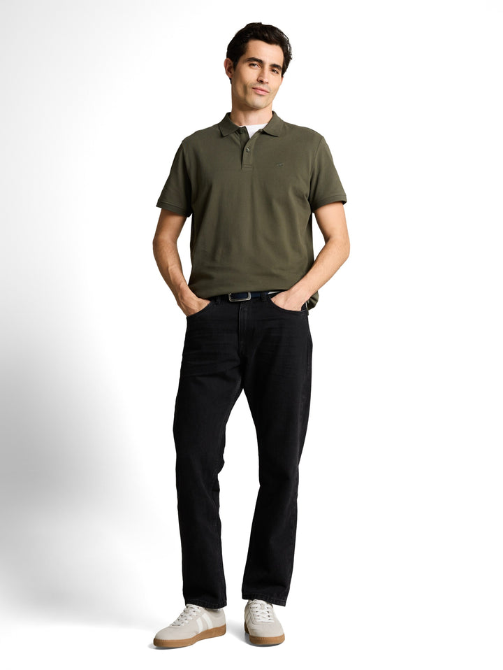 basic polo with contrast, deep leaf green 26543 Bild 3