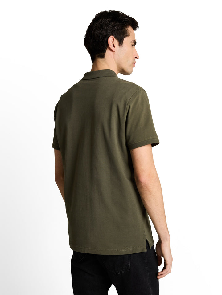basic polo with contrast, deep leaf green 26543 Bild 4