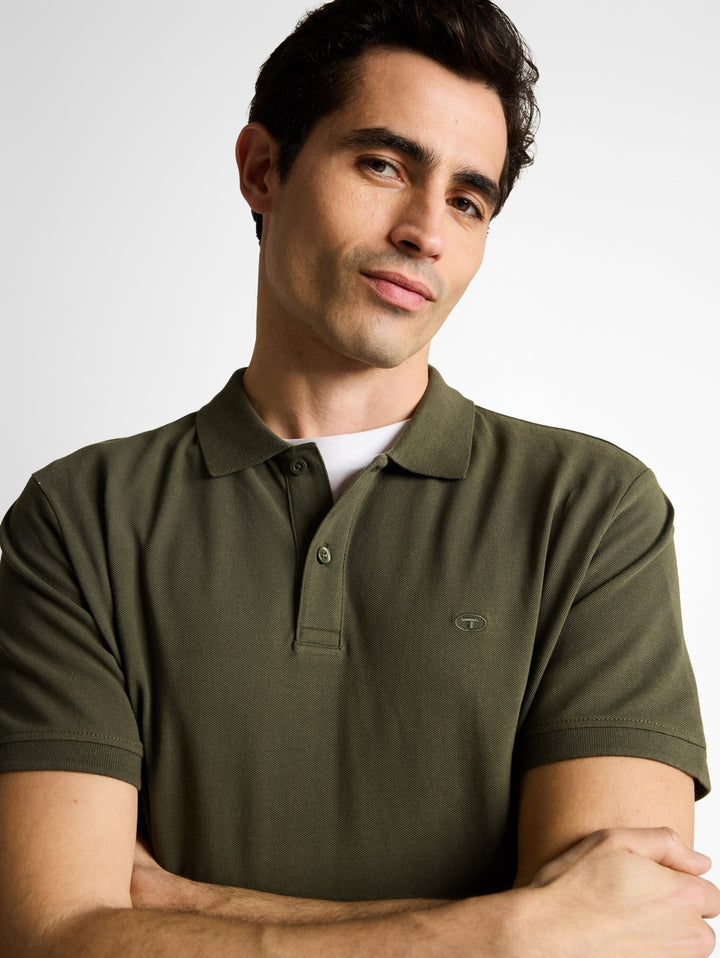 basic polo with contrast, deep leaf green 26543 Bild 5