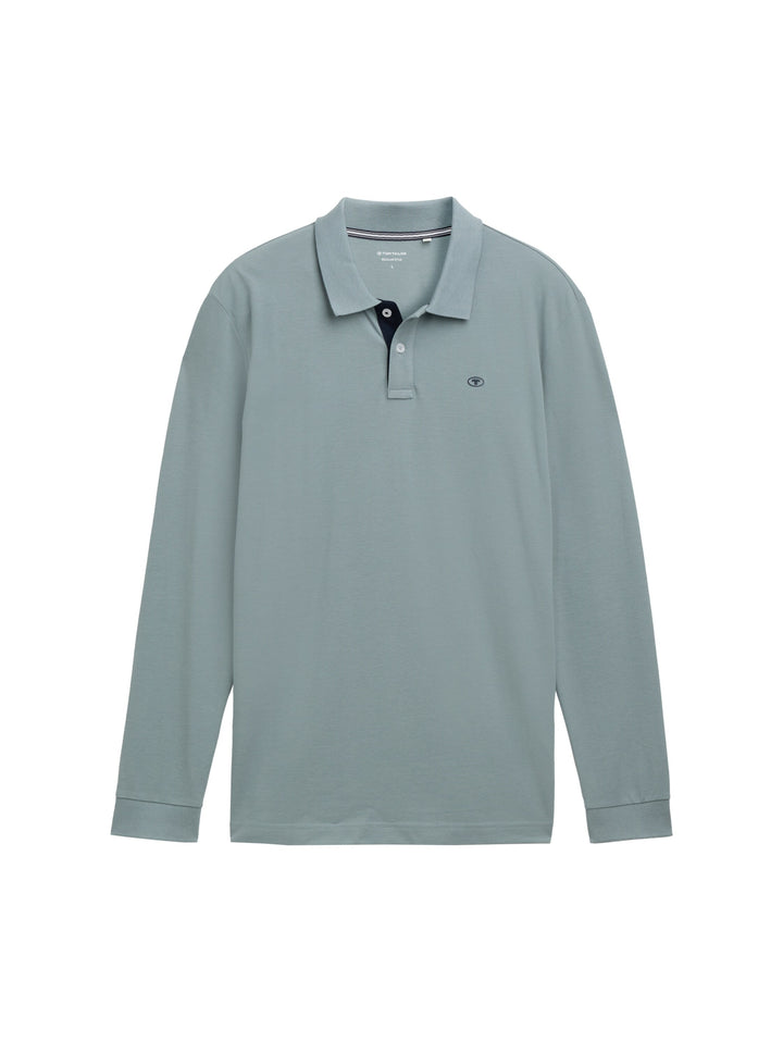 basic polo with contrast, grey mint 27475 Bild 1