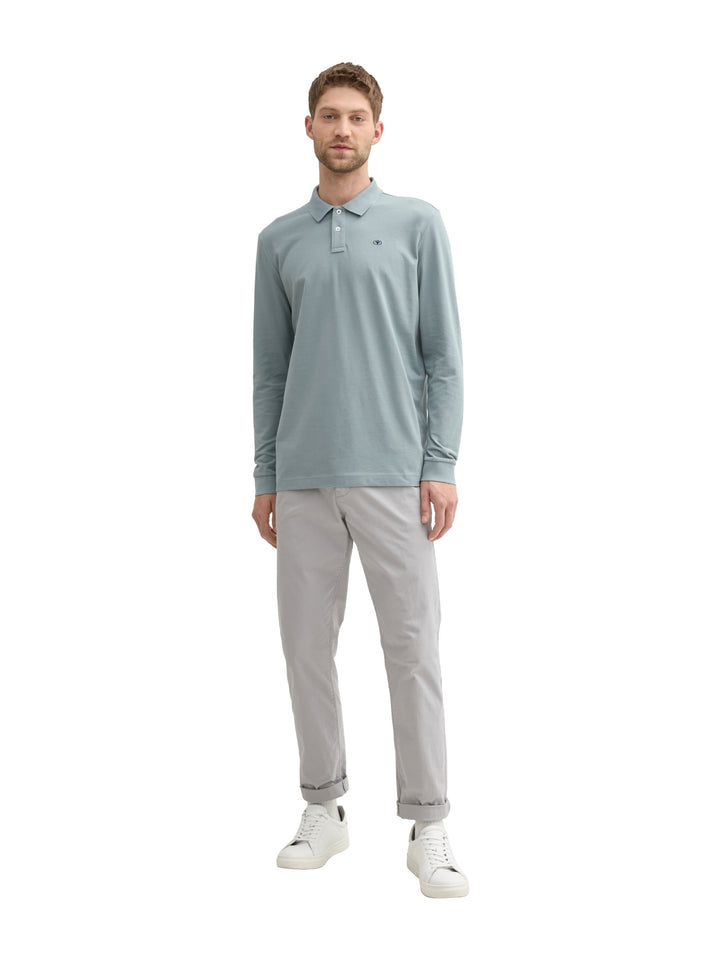 basic polo with contrast, grey mint 27475 Bild 3