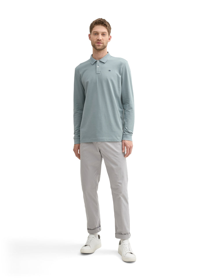 basic polo with contrast, grey mint 27475 Bild 3