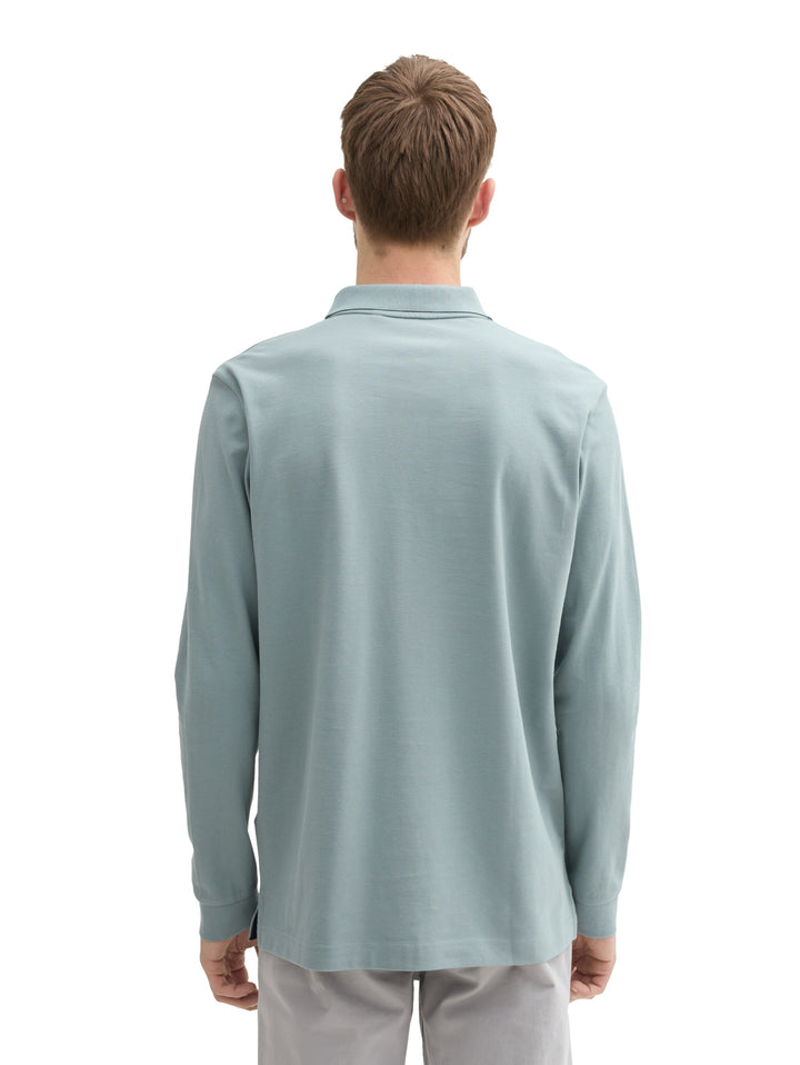 basic polo with contrast, grey mint 27475 Bild 4